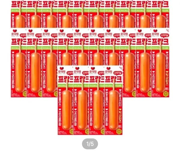 롯데햄 프랑크 90g 20개 (14,976원/무료)