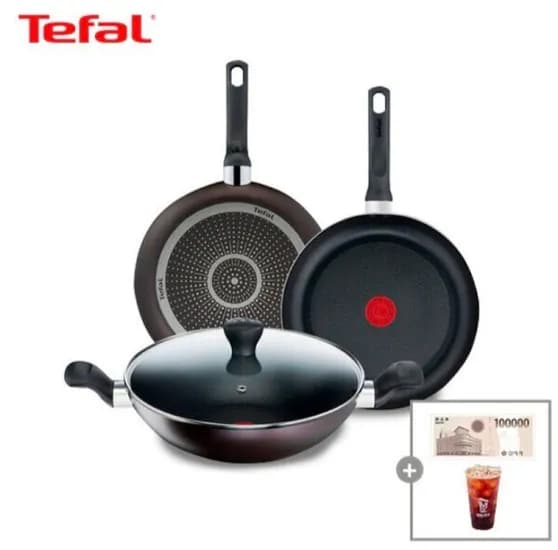 테팔 퍼펙트 브라운 팬 4종 세트+메가깊콘  (51,900원/무료)