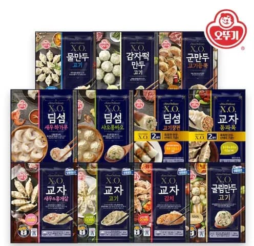 XO만두 11종 4봉+4봉 골라담기 (24,875원/무료)