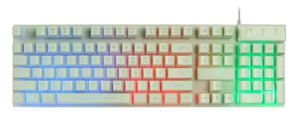 지클릭커 레인보우 LED 104키 멤브레인 유선 키보드 (9,552원/무료)