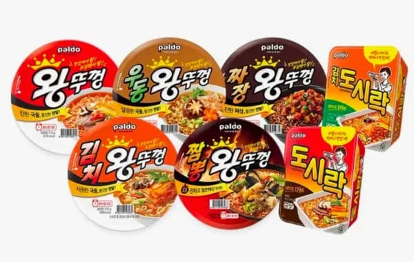 팔도 컵라면 왕뚜껑8개(4+4)+도시락10개(5+5) 총18개 골라담기 (15,430원/무료)
