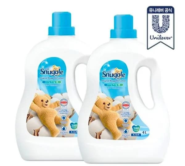 스너글 초고농축 섬유유연제 대용량 4L 2개 총 8L (27,936원/무료)