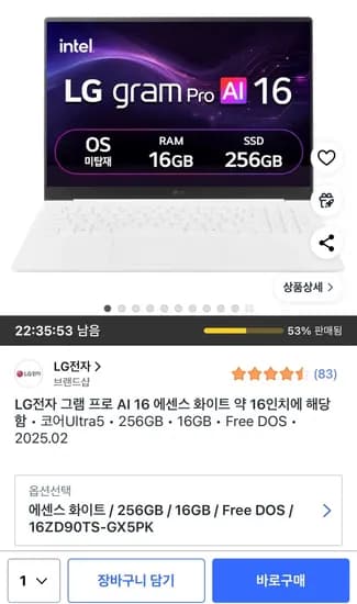 LG 그램 Pro 16ZD90TS-GX5PK