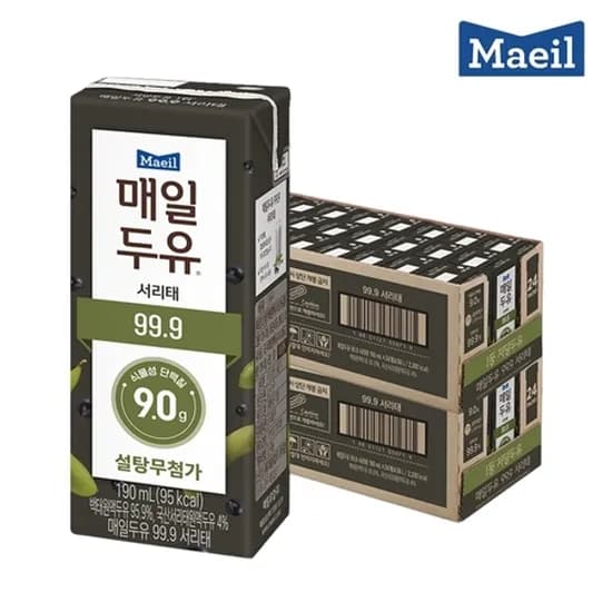 매일두유 99.9 서리태 190ml 48팩 (25,110원/무료)