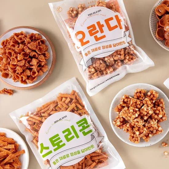 추억의 옛날 과자 8봉 총 2kg 골라담기 (오란다,고구마형,왕소라형,스토리콘) (11,090원/무료)