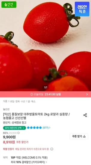 로얄 대추방울토마토 2kg 외 다양