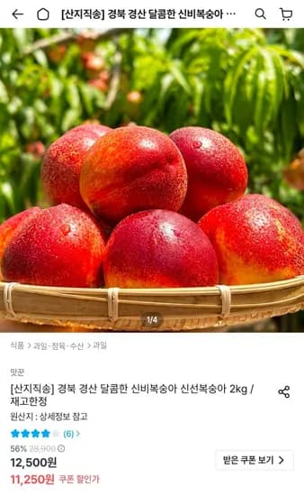 신비복숭아 2kg