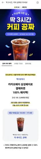 빽다방 2000할인 (0원/무료)