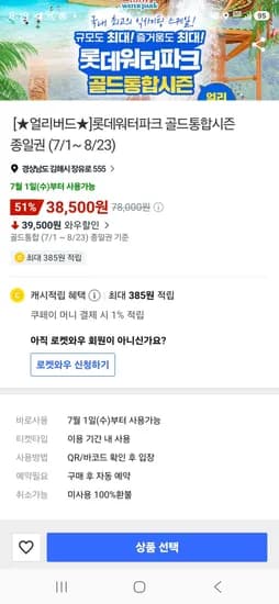 골드시즌 종일권