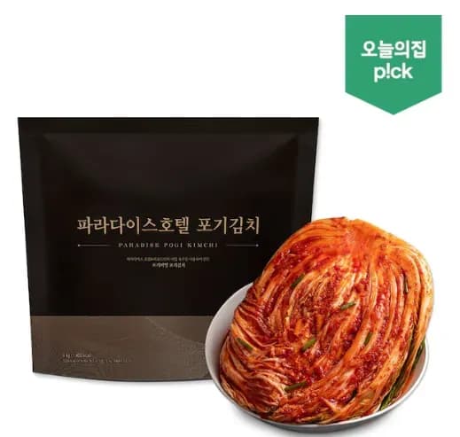파라다이스 호텔 포기김치 4kg (22,878원/무료)