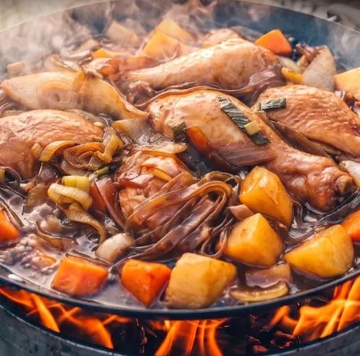 옥구촌 국내산 닭고기 춘천 가마솥 찜닭 간장 매콤 1kg 3팩