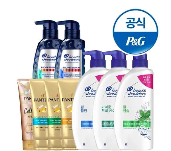 헤드앤숄더 샴푸 3개 + 미니샴푸 2개 증정