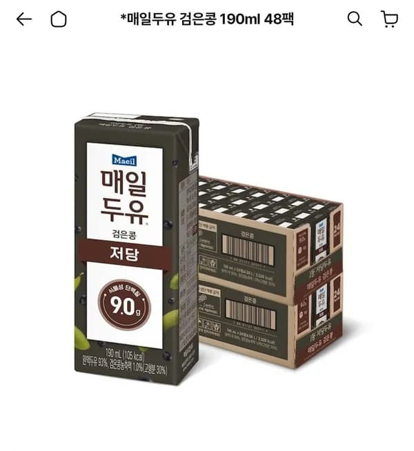 매일두유 검은콩 190ml 48팩 26,649원