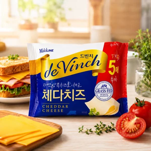 남양 드빈치 자연방목 체다 슬라이스 340g 80매 15,820원