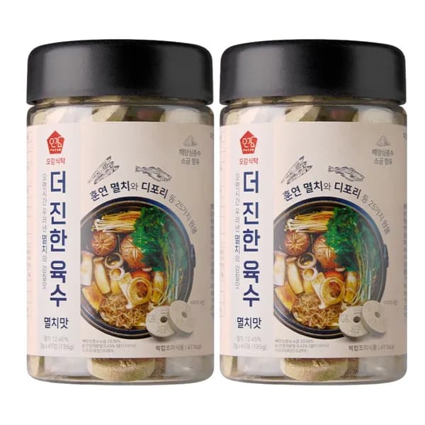 오감식탁 더 진한 육수 멸치맛 65정 2개