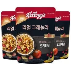 켈로그 리얼 그래놀라 시리얼 오리지널, 400g, 3개 (13,380원/무료 배송)