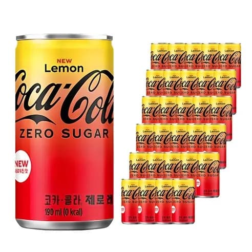 (로켓 와우 전용)코카콜라 제로 레몬 190ml 30캔 (12,520원/무배)