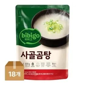 비비고 사골곰탕 500g 36개 (24,650원 / 무료)