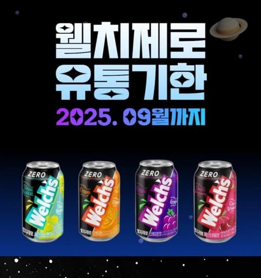 웰치스 제로 그레이프 포도맛 355ml * 24캔 (13,500원/무배)