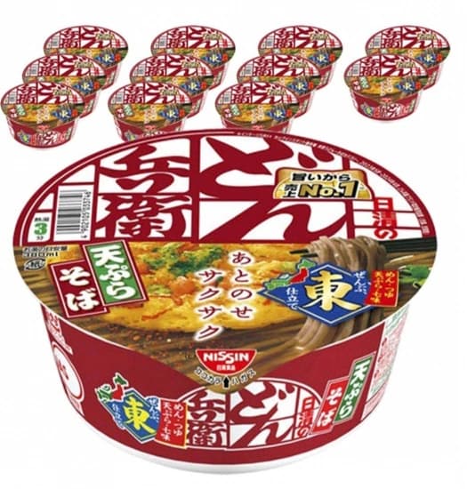 닛신 돈베이 튀김 소바/ 닛신 컵 누들 BIG 빅 칠리 토마토 라면 107g 12개 (17,000등/쿠팡무배)