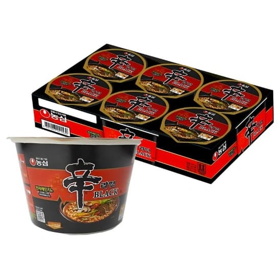 신라면 블랙 사발 컵라면 101 g, 6개 (5,980원/와우무료)