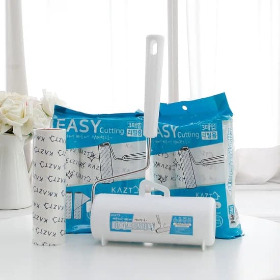 가쯔 사선컷팅 돌돌이 테이프 크리너 본체 + 케이스 + 리필 7개 (3,799원/무료)