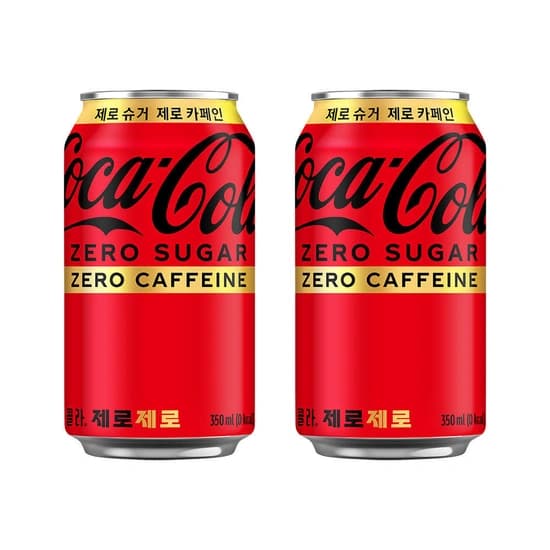 코카-콜라 제로 제로 CAN 350ml 24입 (20560/무료)