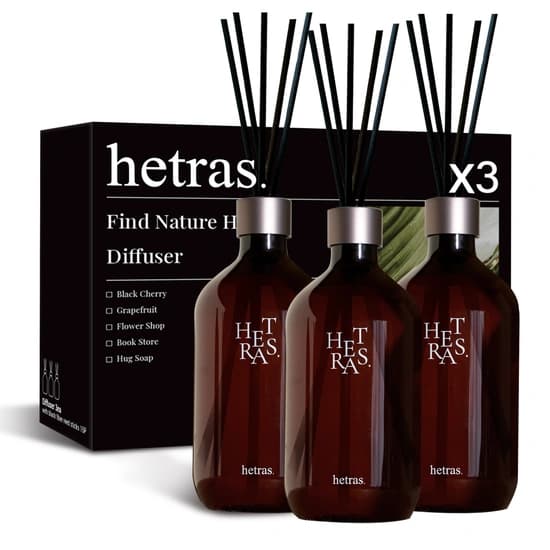 헤트라스 프리미엄 대용량 디퓨저 500mlx3개 선물세트 실내방향제 인테리어 플라워샵 (25800/무료)