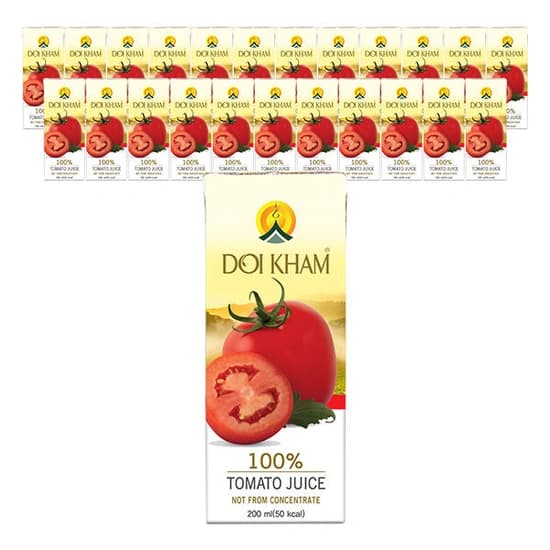 도이캄 토마토 100% 착즙 주스, 200ml, 24개 ( 28,800원 / 무료 배송 )