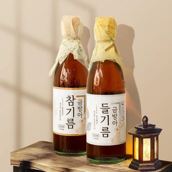 통깨 100% 고소한 금방아 들기름 350ml+350ml 외 참기름 /농수산 ( 13,860원  / 무료 배송 )