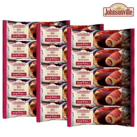 육즙가득한 쟌슨빌 빅 핫도그 115g 15팩 (25,280원/무료 배송)