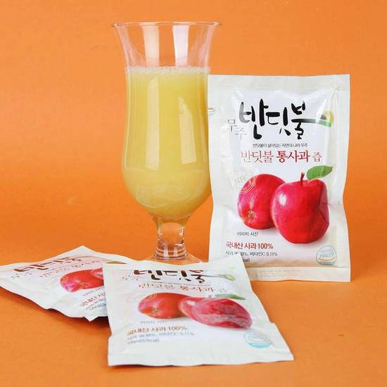 햇 사과로 만든 사과즙 120ml X 30봉 NFC착즙 생사과즙「16,000원/무료배송」