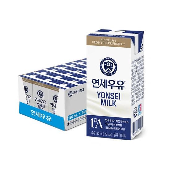연세우유 연세 멸균우유 190ml 24개 (9,900원/무료)