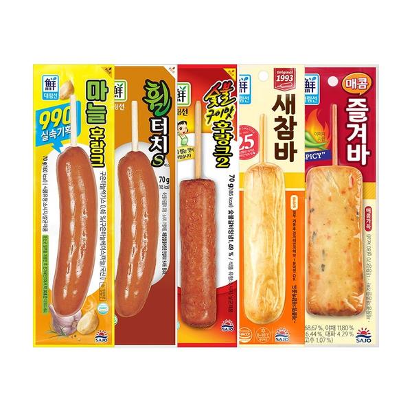사조 휠터치 10개 + 숯불구이후랑크 10개 (14,330원/무료 배송)