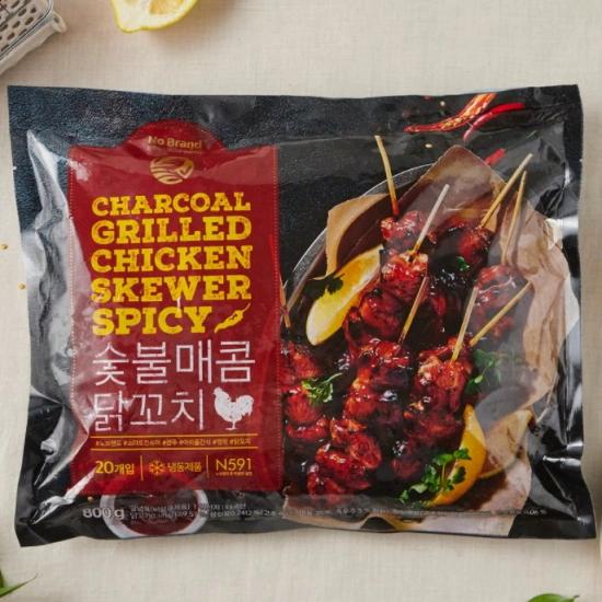 이마트 노브랜드 숯불 매콤 닭꼬치 800g (1개) 상품:14980원 , 배송비:3000원