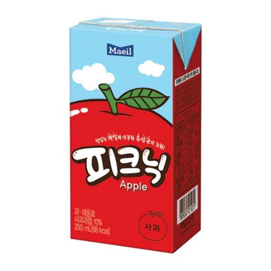 매일유업 피크닉 사과 200ml (24개) 상품:9210원 , 배송비:무료
