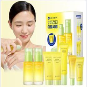 지마켓)청귤 비타C 잡티세럼 더블시너지 세트 (세럼 30ml x2+크림 40ml x2+아이크림 15ml) +사은품