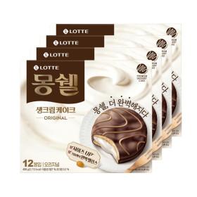 지마켓) 몽쉘 생크림 오리지널 408g 4곽 17400원/무배