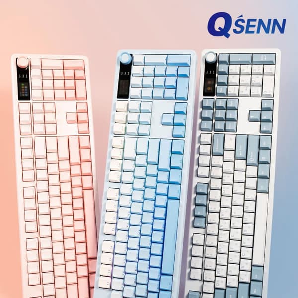 Qsenn Q104 LCD 유무선 기계식 키보드 (59,800원 / 무배)