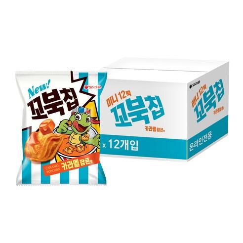 오리온 꼬북칩 카라멜 팝콘맛, 30g, 12개 (5,810원) (무료)