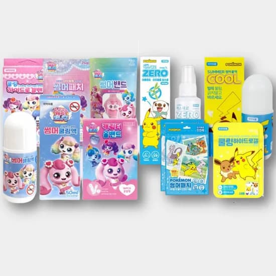 캐치티니핑 / 포켓몬 피카츄 / 썸머패치 겔밴드 퇴치밴드 반창고 썸머쿨 (9,700원) (무료)