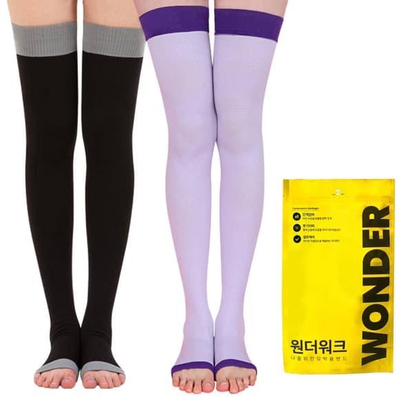 원더워크 지압 수면 압박스타킹 허벅지 임산부 다리 붓기 관리 (20800/무료)