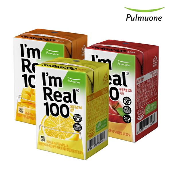 풀무원 아임리얼100 레몬/사과/망고 140ml 24팩_P (20900/무료)