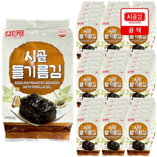 시골 들기름김(도시락김) 4g 64봉 (15,322원/무료 배송)