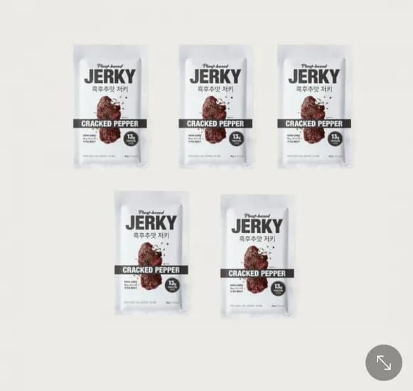 식물성 육포 흑후추맛 40g 5개입 (4,900원/3개이상무료)