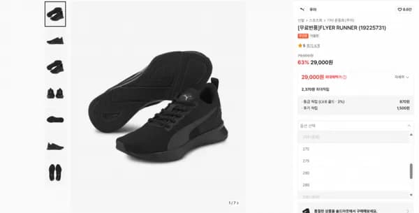 푸마 플라이어 러너 (29,000원) (무료)
