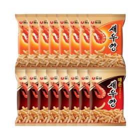 지마켓)새우깡 8봉 + 매운새우깡 8봉 원산지 : 상세설명 참조  평점4.7 리뷰 12,837개