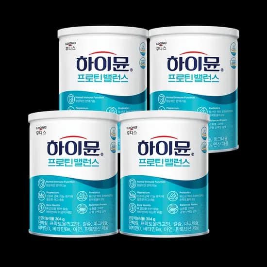 하이뮨 프로틴 밸런스 304g 4캔 (총 32일분)+보틀 (78000/무료)