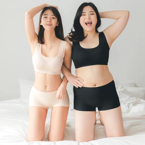 여성팬티 사각 여자 드로즈 팬티 심리스 네모 팬티 노라인 스판 속옷 언더웨어 (30400/무료)