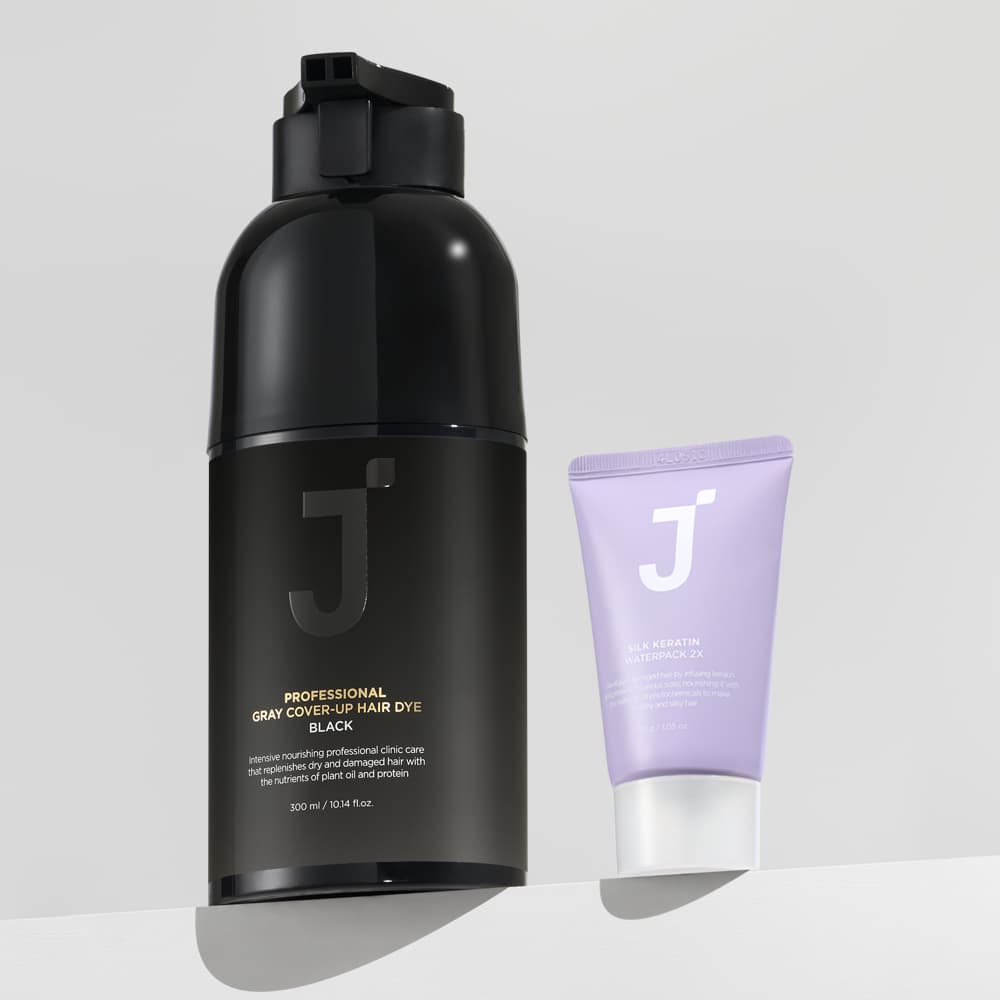 제이숲 프로페셔널 셀프 새치 커버 염색약 저자극 샴푸염색 300ml+워터팩 (19900/무료)